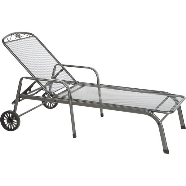 MWH Gartenliege Gartenliege Savoy, 187 x 81 x 52 cm, Gartenliege mit verstellbarem Kopfteil in verspielt-nostalgischem Design