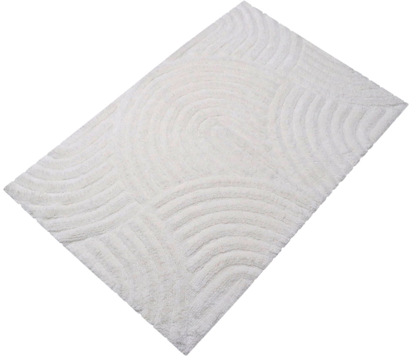 my home Badematte Juna, Badvorleger, Badezimmer Teppich, Zen, Scandi, Boho, Höhe 15 mm, rutschhemmend beschichtet, fußbodenheizungsgeeignet, Baumwolle, rechteck – Bild 3 von 5