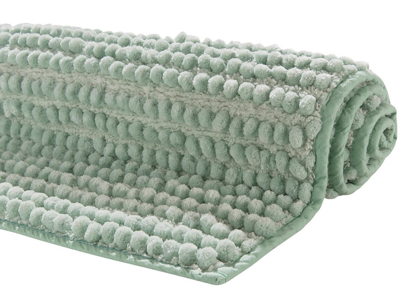 my home Badematte Renat, Badvorleger, Badezimmer Teppich, Scandi, Höhe 15 mm, schnell trocknend, strapazierfähig, fußbodenheizungsgeeignet, Materialmix, rechtec – Bild 4 von 5
