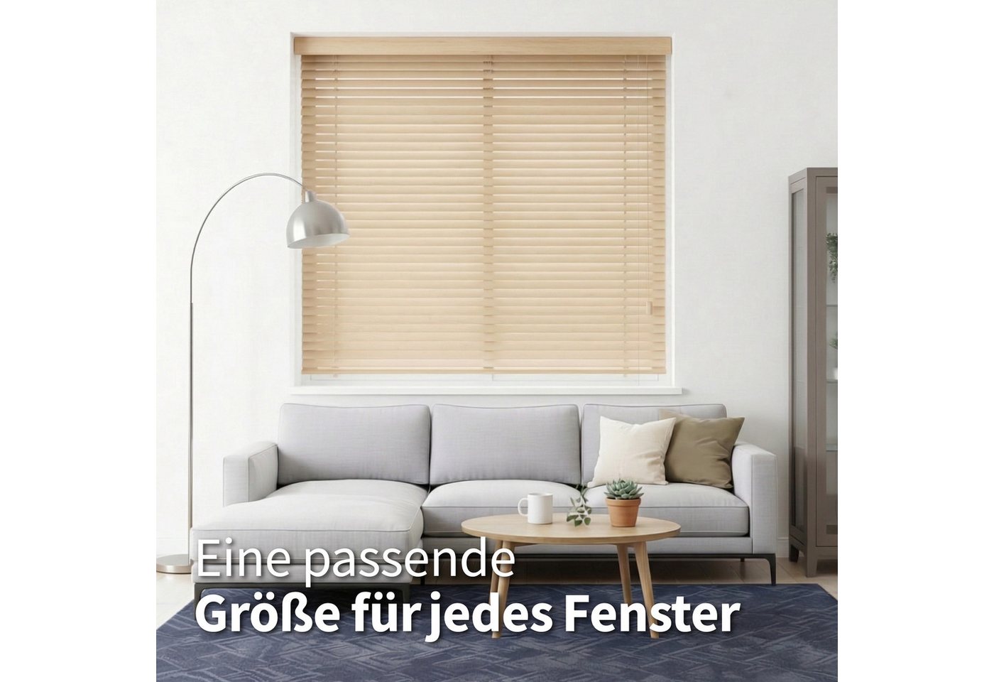 my home Jalousie Alexia, mit Bohren, freihängend, aus Bambus mit 50mm Lamellen, Bedienung durch Schnurzug – Bild 3 von 5