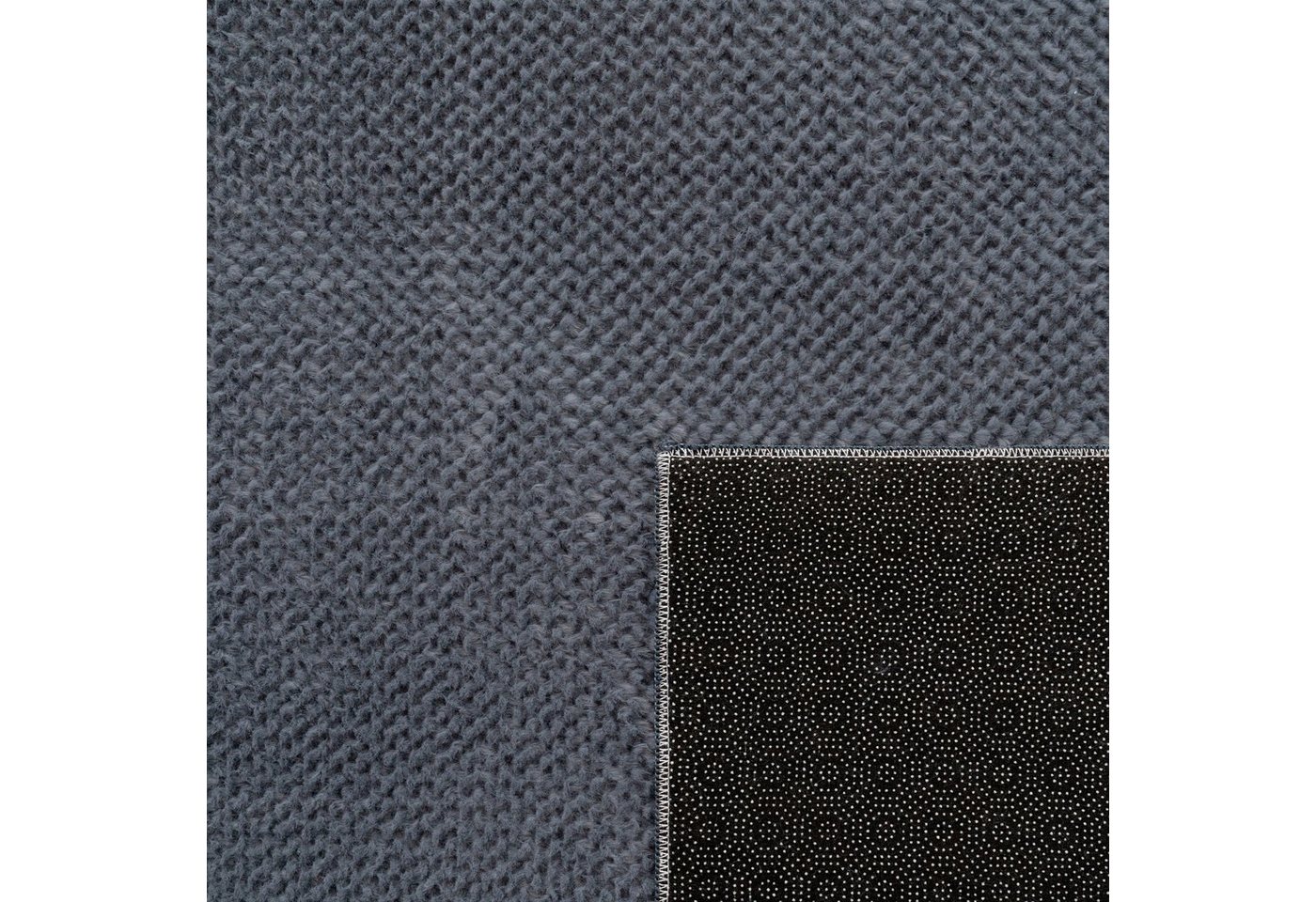 my home Teppich Ciney, LAGERRÄUMUNG!, rechteckig, Höhe: 16 mm, Kurzflor, Hoch-Tief Effekt, Uni Farben, Scandi Design, besonders weich – Bild 3 von 5