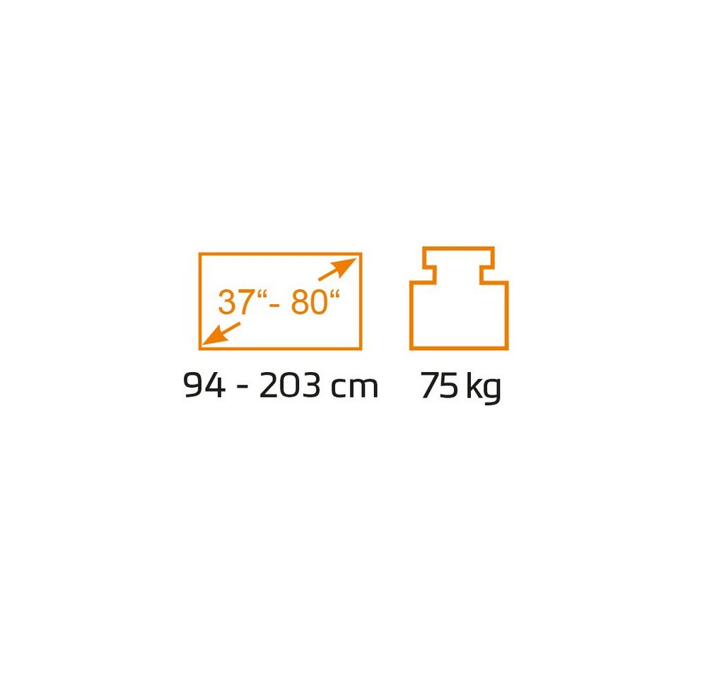 my wall TV-Wandhalterung HE7-1L, (bis 80 Zoll, MICRO GAP Design) – Bild 5 von 5