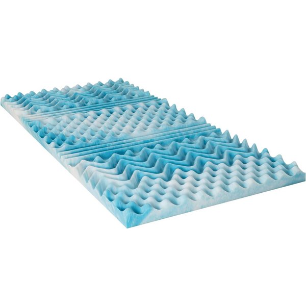 MyComfy, Topper 7-Zonen Topperkern mit Eierschalen-Schnitt, Schaumstoffplatte, 5 cm hoch, für einen optimalen Schlafkomfort ohne Druckpunkte, ohne Bezug