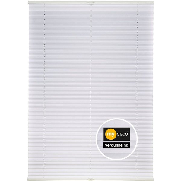 mydeco Plissee Free, verdunkelnd, ohne Bohren, verspannt, Klemmfix