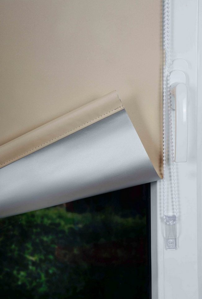 Seitenzugrollo Thermo Win Rollo, mydeco, verdunkelnd, ohne Bohren, freihängend, Klemmfix, bis Länge120 – Bild 5 von 5