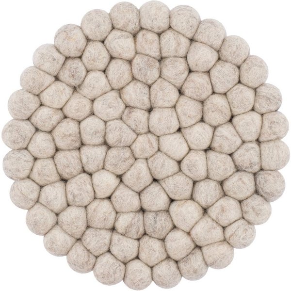 myfelt Topfuntersetzer Béla – Ø 20 cm, Zubehör für Töpfe, Pfannen und Auflaufformen, 1-tlg., 100 % reine Schurwolle, handgefertigt, hitzebeständig bis 330 °C