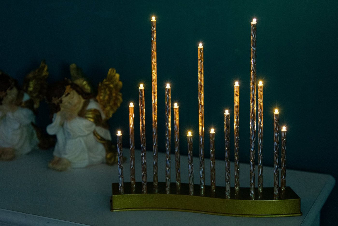 Myflair Möbel & Accessoires Dekoobjekt (1 St), Lichterbogen mit 15 LED's, Höhe ca. 31 cm, Weihnachtsdeko – Bild 5 von 5