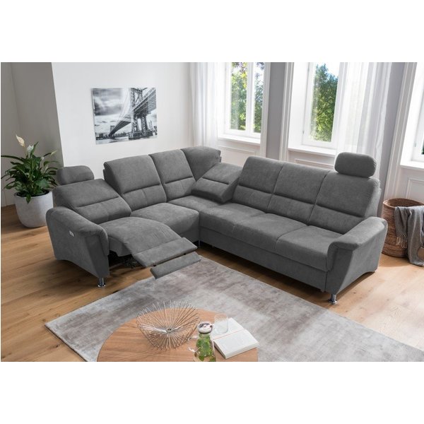 Myhomelando Ecksofa Paris, mit elektronischer Relaxfunktion, Schlaffunktion, USB Anschluß