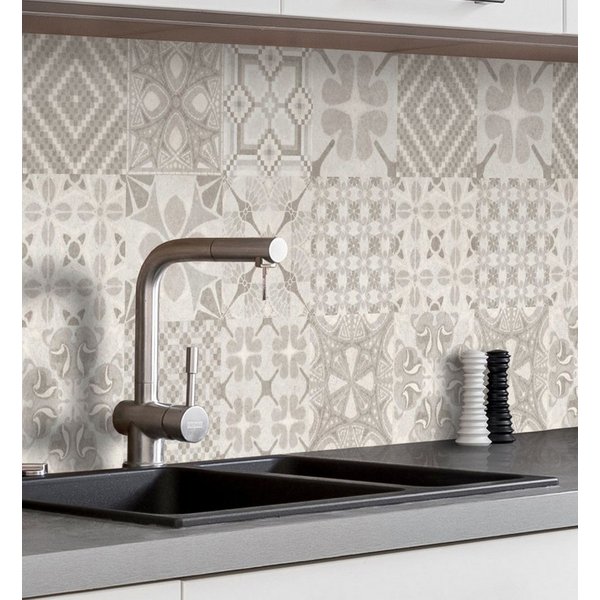 MyMaxxi Küchenrückwand Küchenrückwand selbstklebend Mosaik beige Spritzschutz Folie, (Klebefolie Küchenrückwand aufgerollt B 280 cm x H 60 cm), Beige Mosaik B 2