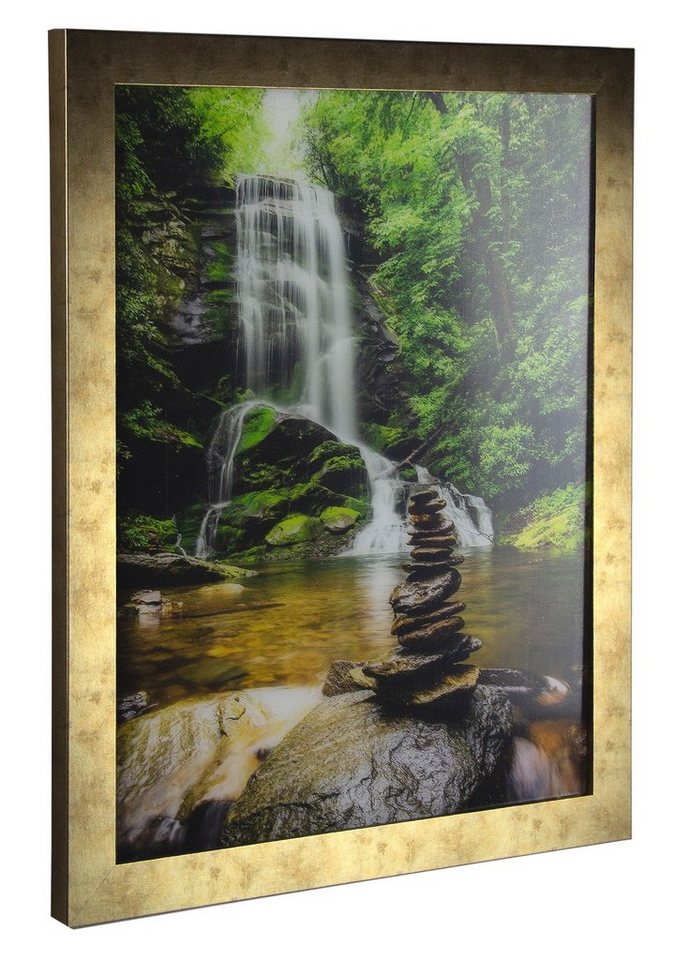 myposterframe Einzelrahmen Bilderrahmen Vintage Juno, (1 Stück), 40x50 cm, Gold Antik, MDF – Bild 2 von 5