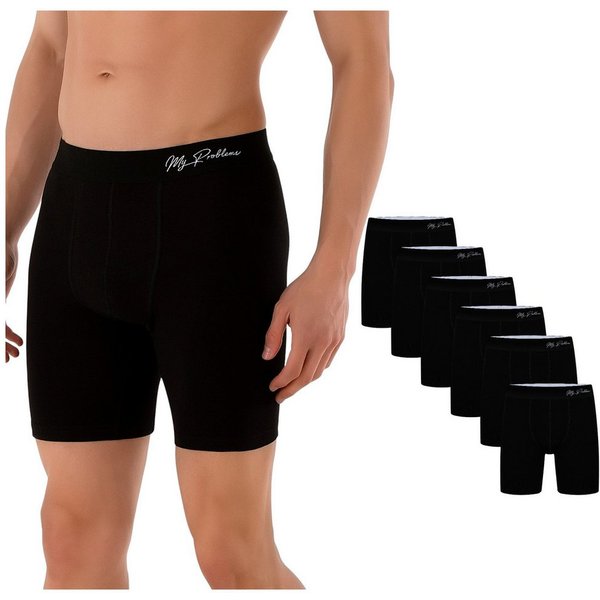 Myproblems Boxershorts Langes Bein 6er Pack Baumwolle Boxershorts Unterwäsche Herren S-4XL