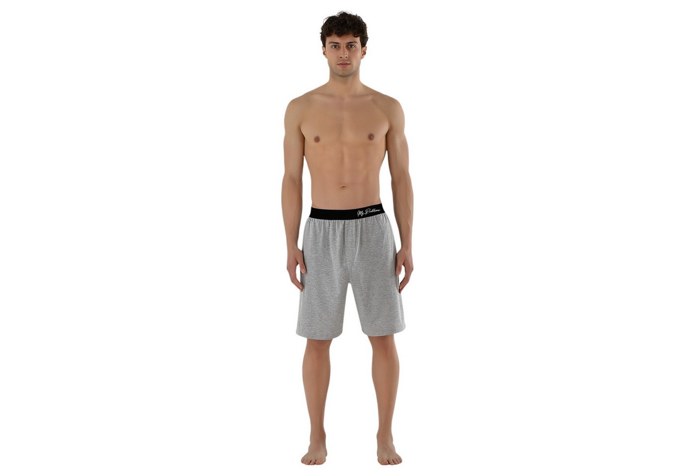 Myproblems Pyjamashorts Pyjamashorts Kurze Herren Schlafanzughose Jogger Schlafhose – Bild 2 von 3