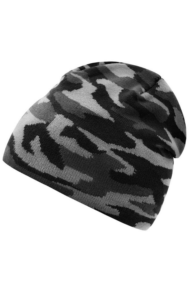 Myrtle Beach Strickmütze Klassiche Strickmütze mit modischem Camouflage-Design MB7134 Camouflage Beanie – Bild 2 von 2