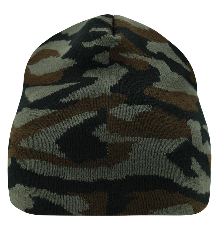 Myrtle Beach Strickmütze Klassiche Strickmütze mit modischem Camouflage-Design MB7134 Camouflage Beanie – Bild 2 von 3