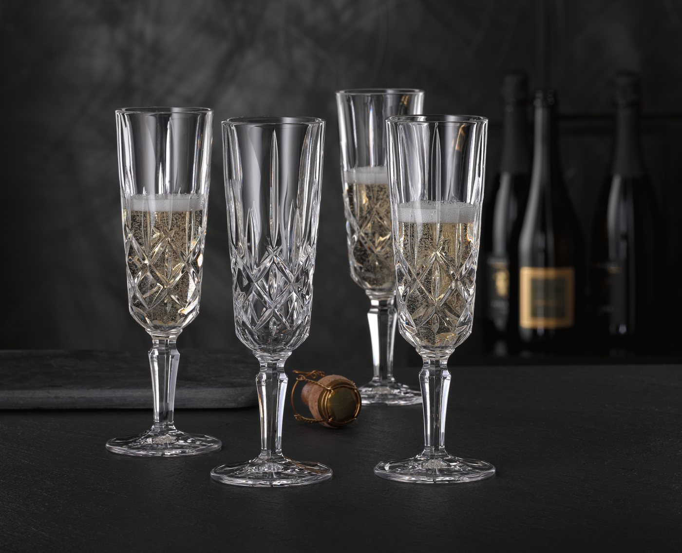 Nachtmann Champagnerglas Noblesse, 4-tlg., Kristallglas – Bild 2 von 2