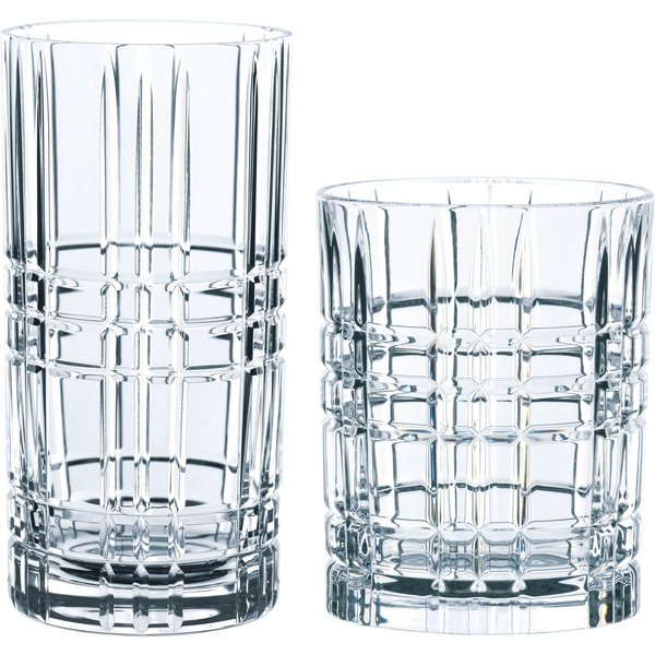 Nachtmann Gläser-Set Highland Square, 12-tlg., Kristallglas, Made in Germany, 12-teilig