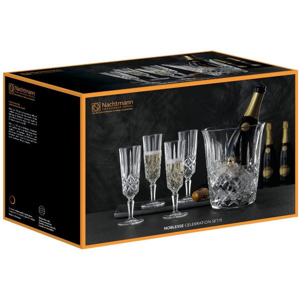 Nachtmann Gläser-Set Noblesse Celebration Set 5tlg., Kristallglas, Celebration Set/5 7521/5tlg Noblesse