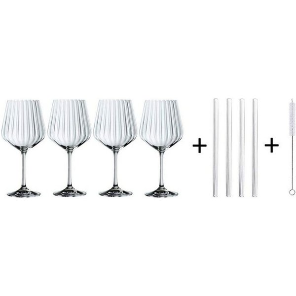 Nachtmann Glas Gin & Tonic Set 9tlg., 9-tlg., Kristallglas