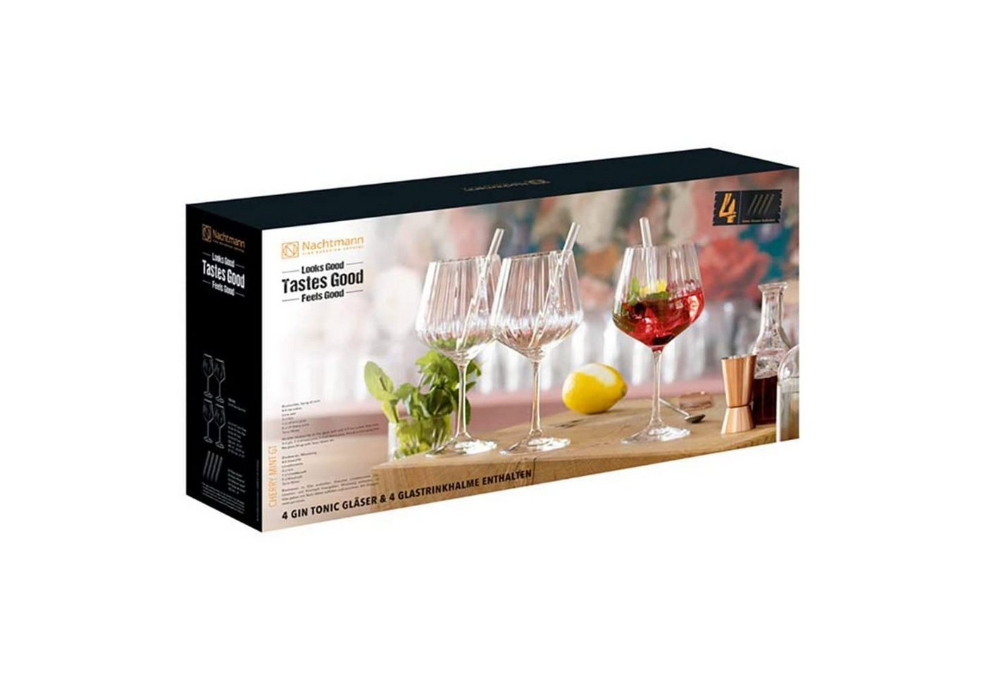 Nachtmann Glas Gin & Tonic Set 9tlg., 9-tlg., Kristallglas – Bild 2 von 5