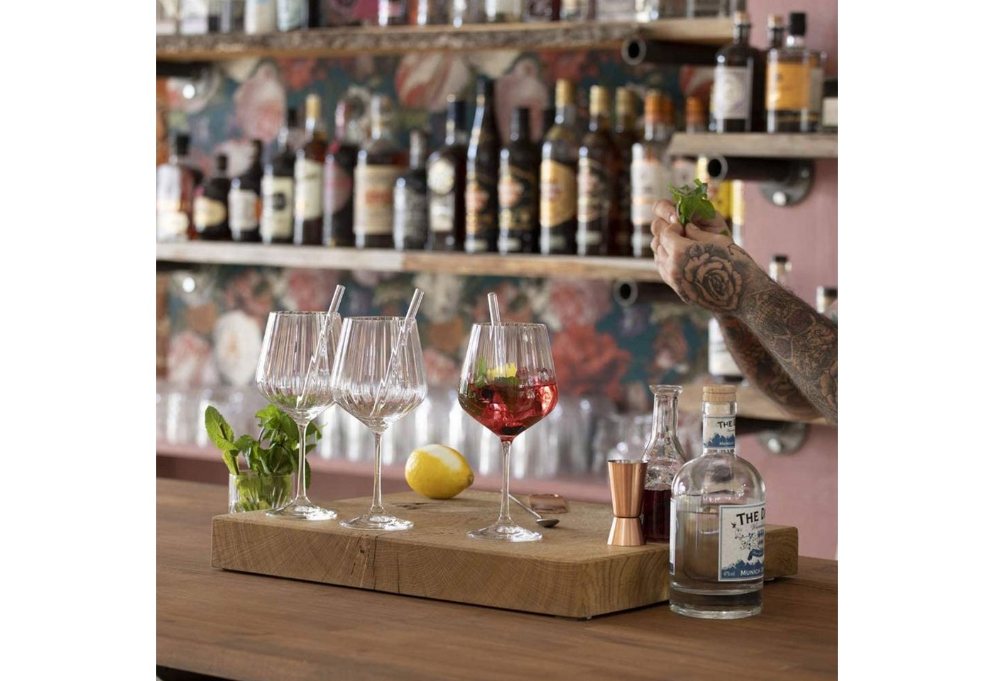 Nachtmann Glas Gin & Tonic Set 9tlg., 9-tlg., Kristallglas – Bild 4 von 5