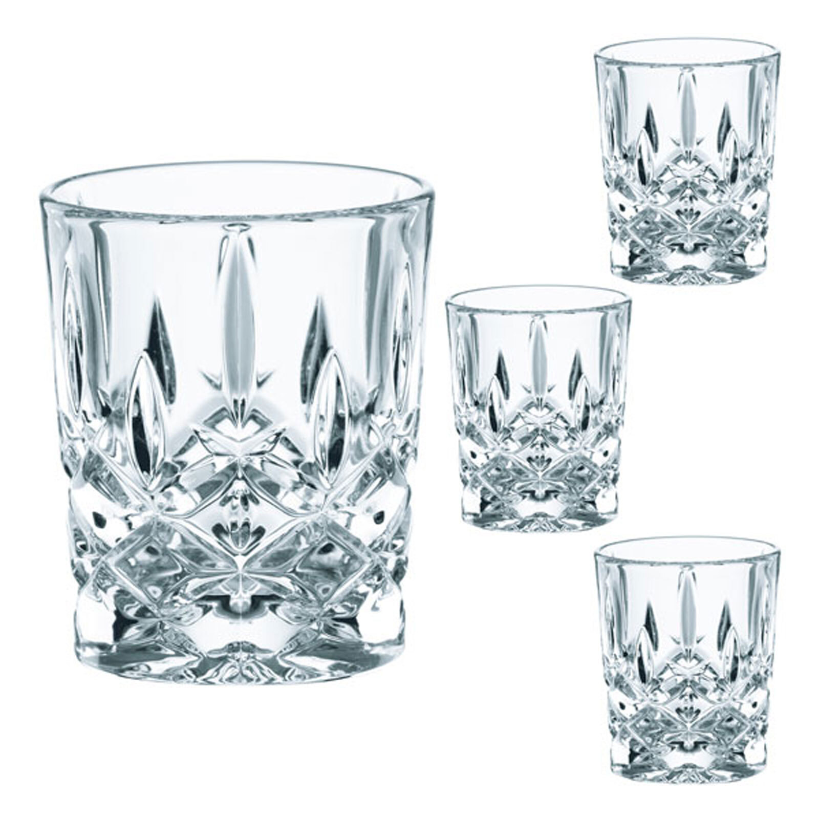 Nachtmann Noblesse Stamper 4er Schnapsgläser-Set Kristallglas