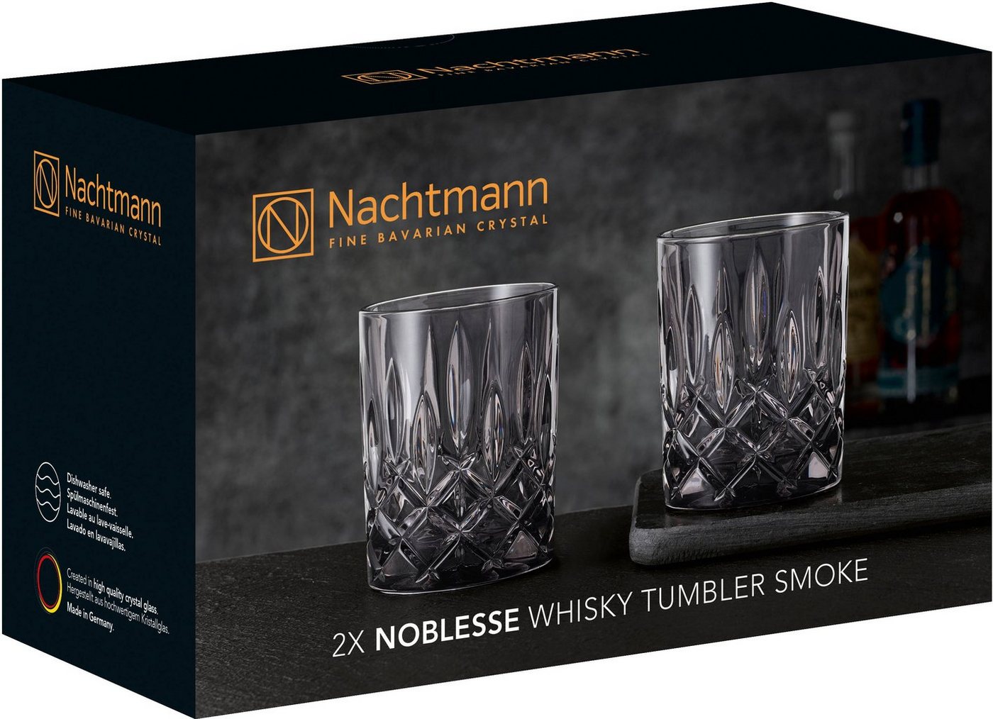 Nachtmann Whiskyglas Noblesse, 2-tlg., Kristallglas, Made in Germany, 295 ml, 2-teilig – Bild 3 von 3