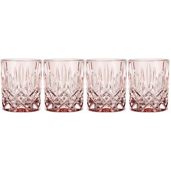 Nachtmann Whiskyglas Noblesse Peach, 4-tlg., Kristallglas, 4er Set