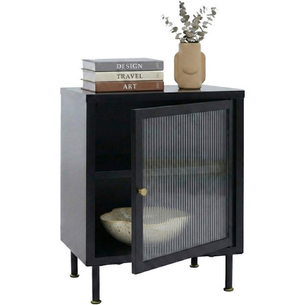 MCW Nachttisch MCW-O87-NT, Schlichtes Design im Industrial Look