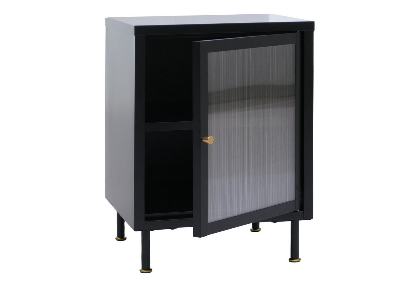 MCW Nachttisch MCW-O87-NT, Schlichtes Design im Industrial Look – Bild 2 von 5
