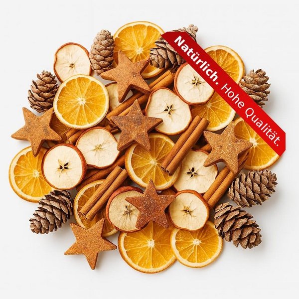 NaDeco Bastelnaturmaterial Weihnachts-Potpourri, Natur, 250 g Adventskranz Streudeko