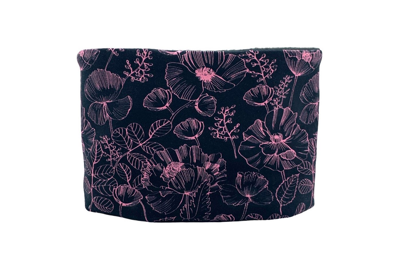 nadycat Beanie BLACK FLOWER (2-St., Beanie mit passendem Loop) handgefertigt aus der Lausitz – Bild 3 von 5