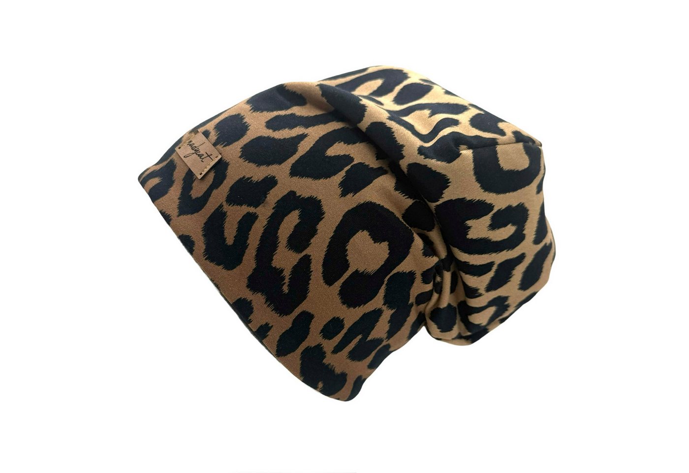 nadycat Beanie LEO-Look (2-St., Beanie mit passendem Loop) handgefertigt aus der Lausitz – Bild 2 von 5