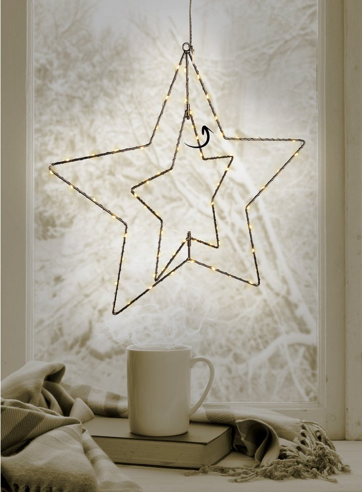 näve Dekolicht 3D Stern, LED fest integriert, Warmweiß, Weihnachtsdeko aussen – Bild 3 von 5