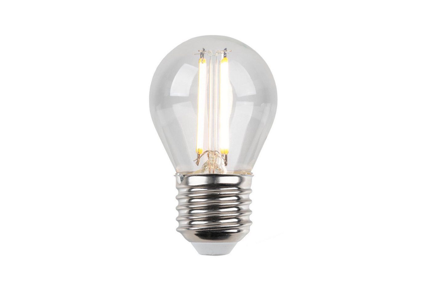 näve LED-Leuchtmittel Daffy, E27, 6 St., Warmweiß, 6er Set, LED in warmweiß, E27, dimmbar, Farbe klar, D: 4,5cm, H: 8cm – Bild 4 von 5