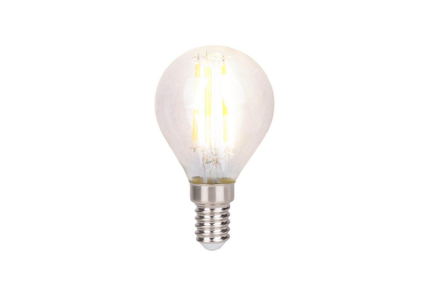 näve LED-Leuchtmittel Daffy, E14, 6 St., Warmweiß, 6er Set, LED in warmweiß, E14, dimmbar, Farbe klar, D: 4,5cm, H: 8cm – Bild 4 von 5