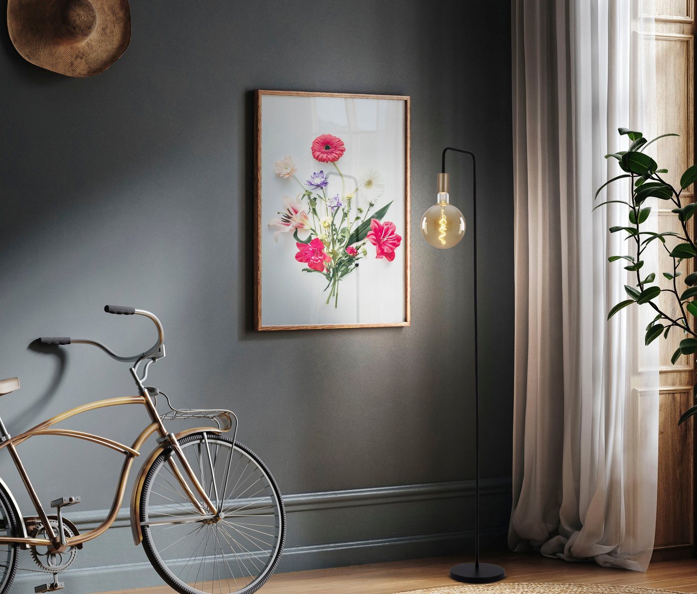 näve LED-Leuchtmittel Dilly Max, E27, 1 St., Filament warmweiß LED E27/5W dimmbar 2200K 280lm D: 20cm H: 30cm – Bild 3 von 5