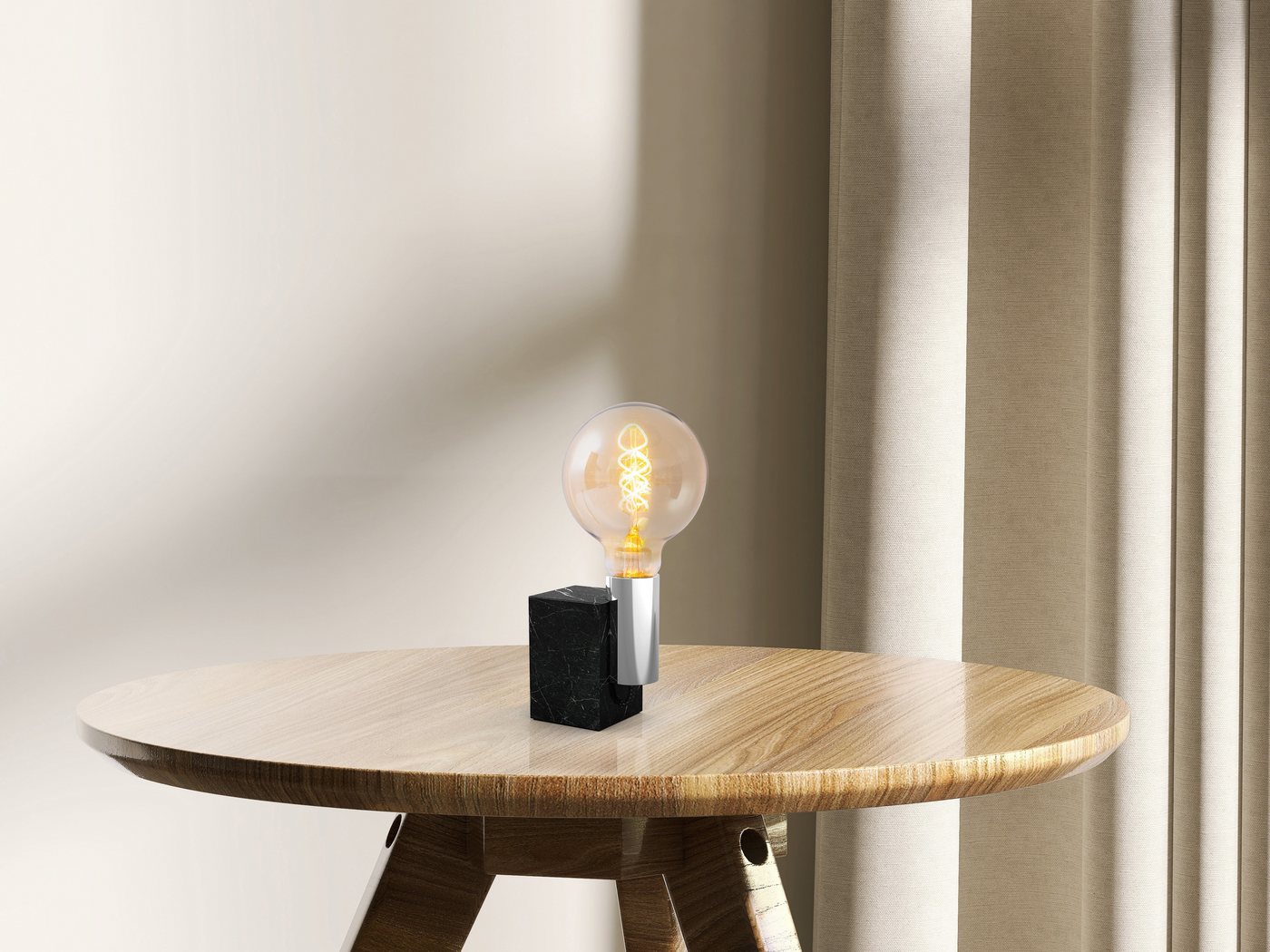 näve LED-Leuchtmittel Dilly, E27, 3 St., Warmweiß, Retro Ø 9,5cm Filament, 3er Set, 4W LED, dimmbar, 1800 Kelvin – Bild 4 von 5