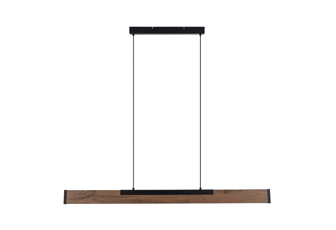 näve LED Pendelleuchte Wilma, Dimmfunktion, Memoryfunktion, LED wechselbar, Warmweiß, mit Holz, dimmbar per Wandschalter, Memoryfunktion, höhenverstellbar – Bild 4 von 5