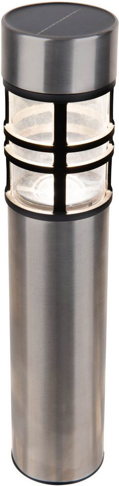 näve LED Solarleuchte Bobby, Ein-/Ausschalter, Tageslichtsensor, Leuchtmittel wechselbar, Warmweiß, 3er Set, Dämmerungssensor, Schiebeschalter, Höhe 42cm, Edels – Bild 4 von 5