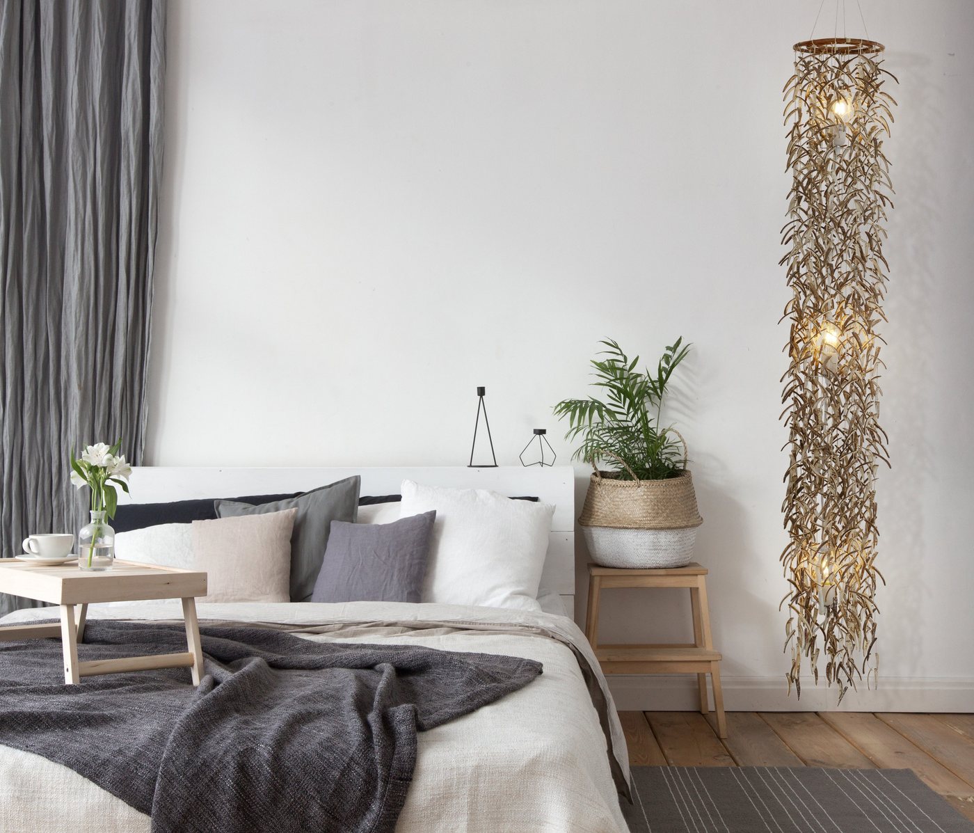 näve Pendelleuchte Kokos, ohne Leuchtmittel, Material: Kokos/Rattan, E27 max. je 40W, incl. Pendel – Bild 2 von 3