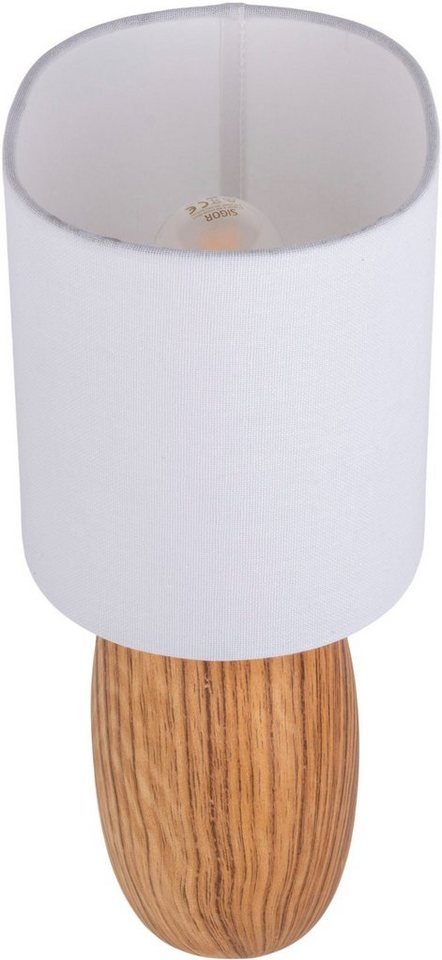 näve Tischleuchte Woody, Ein-/Ausschalter, ohne Leuchtmittel, Keramik Tischleuchte, E14, max. 40W, Höhe: 31,5cm, inkl. Kippschalter – Bild 5 von 5