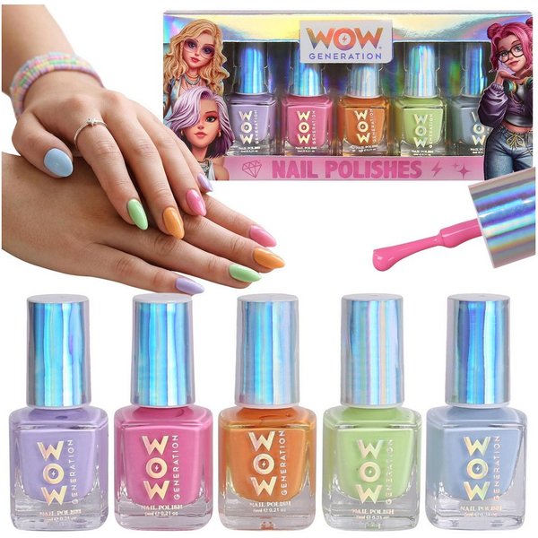 WOW GENERATION Nagellack WOW Generation Nagellack Set Kinder Pastellfarben 5er ab 4