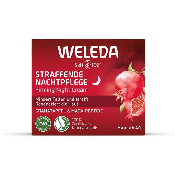 WELEDA Nagelpflegecreme Weleda Nachtcreme straffend Granatapfel & Maca-Peptide
