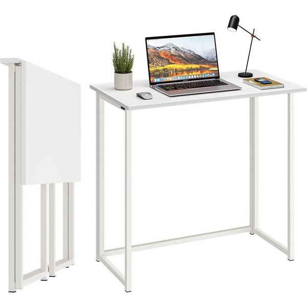 NAIMP Schreibtisch faltbar Computertisch, Klapptisch, Arbeitstisch, Bürotisch, flexibel und platzsparend