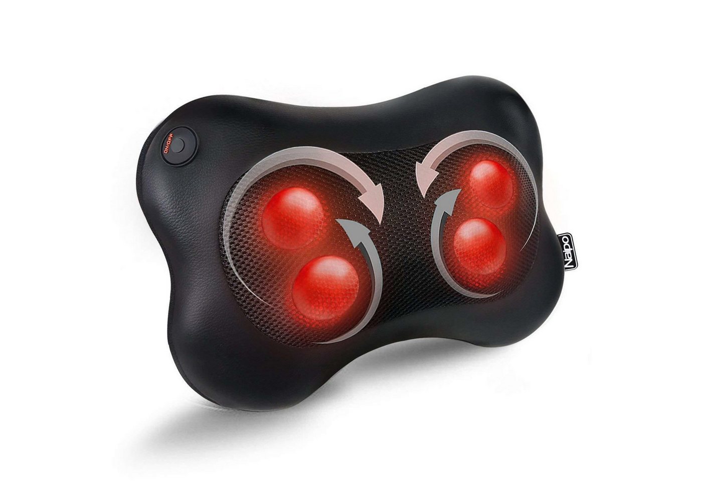 NAIPO Massagekissen, Shiatsu Massagegerät für Nacken Schulter Rücken – Bild 3 von 5