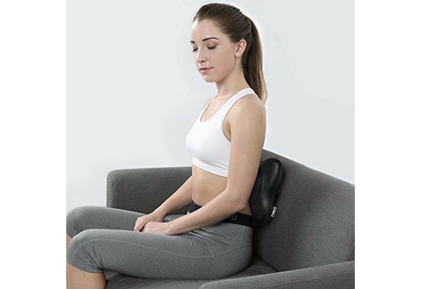 NAIPO Massagekissen, Shiatsu Massagegerät für Nacken Schulter Rücken – Bild 4 von 5