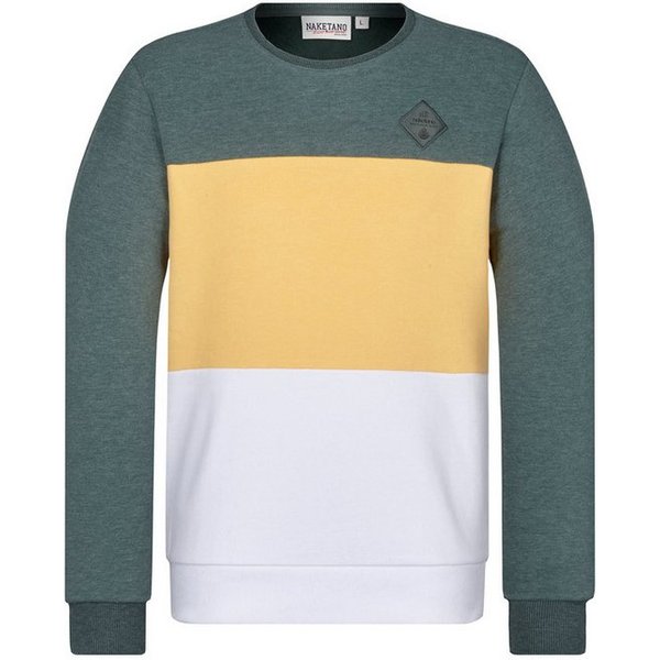 naketano Sweatshirt Pullover Herren Baumwolle, Rundhals, weich, Streetwear, casual (Spar-Set, Ich trage Mantel 20) Sweatshirt, Sweater, weiche Sweatware, Rippbü