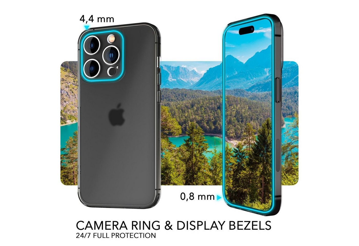 Nalia Smartphone-Hülle Apple iPhone 14 Pro Max 17 cm (6,7 Zoll), Extrem Dünnes Mattes Hardcase / 0,3mm Schlanke Hülle / Durchscheinend – Bild 4 von 5