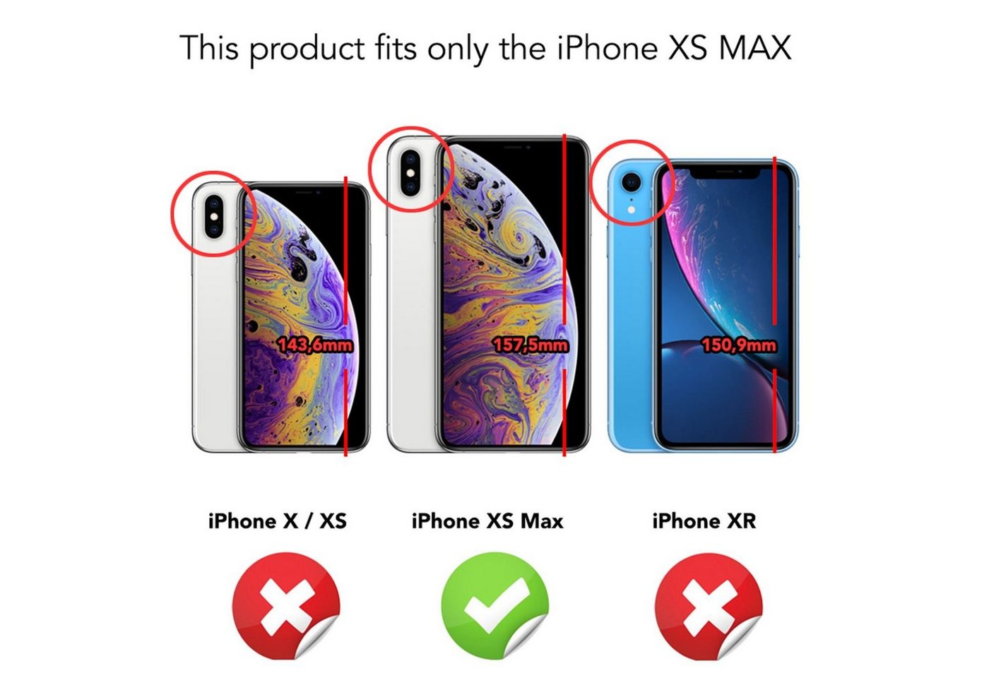 Nalia Smartphone-Hülle Apple iPhone XS Max 16,5 cm (6,5 Zoll), Outdoor Military Style Hülle mit Ring / Extrem Schützend / Panzer Case – Bild 4 von 5