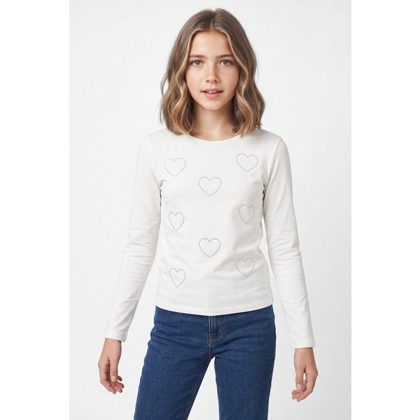 Name It Langarmshirt NKFOLENNI LS SLIM TOP BOX Baumwollmischung, slim fit